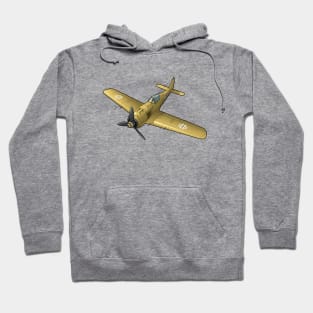 Focke Wulf FW-190 in yellow Hoodie